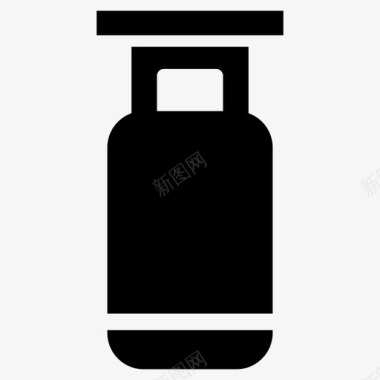 煤气煤气气瓶储气罐图标