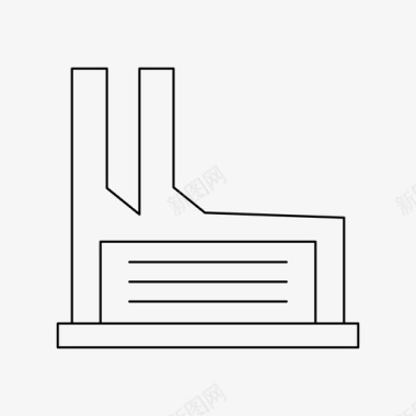 车间背景工厂建筑工业图标