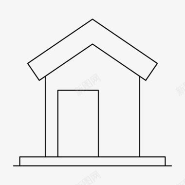 地产房屋建筑物住宅图标