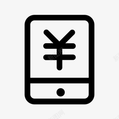 公共标识红电话手机通讯图标