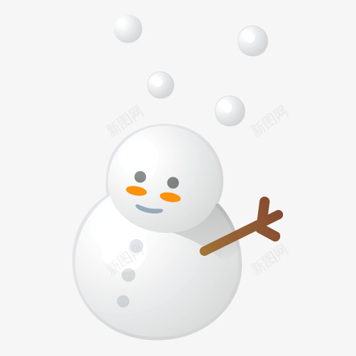 可爱的雪人图标 iconcom  小png免抠素材_88icon https://88icon.com 可爱 爱的 雪人 图标