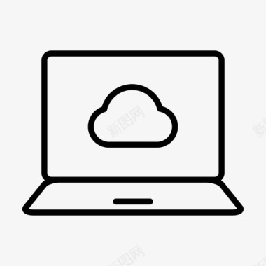 服务器云电脑笔记本电脑图标