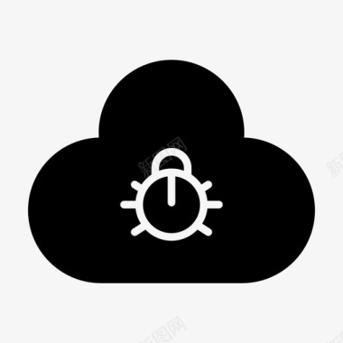 云云恶意软件漏洞网络图标