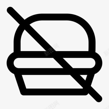 医疗垃圾通道没有垃圾食品健康医疗保健图标