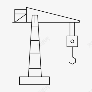 悬挂起重机建造施工图标