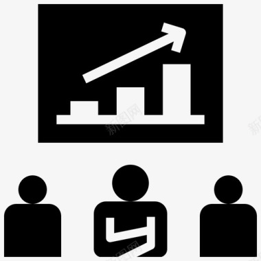 自信自信商人领导者图标