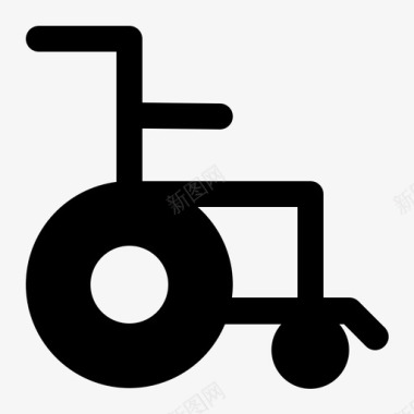医疗保健轮椅健康医疗保健图标
