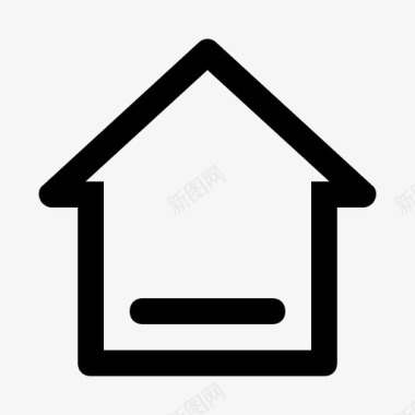 尖顶房子家房子简单图标