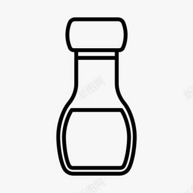 胡椒粉瓶子香料图标
