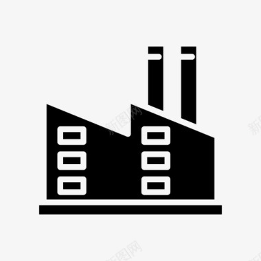 制造工厂建筑制造图标