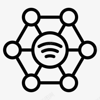 社区图标社区连接互联网图标