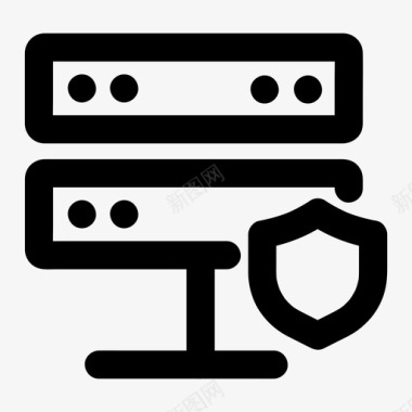 服务器服务器安全数据库网络图标