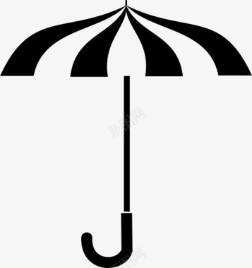 风暴雨伞雨风暴图标