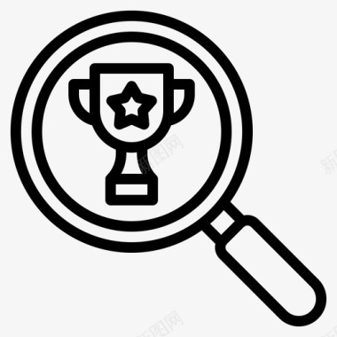 排名搜索引擎优化排名竞争关键字图标