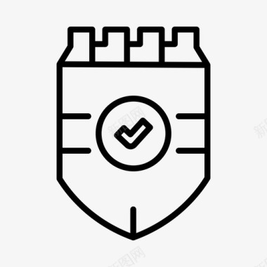 皇家盾徽章保护图标