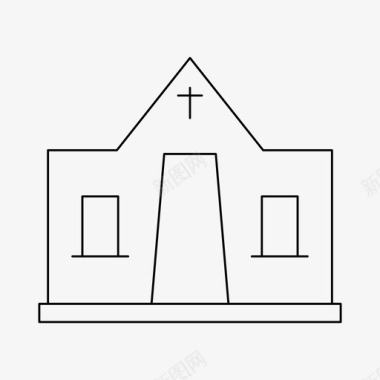 欧洲建筑教堂教堂礼拜堂圣堂图标