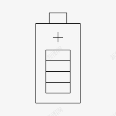 电池能量低电池蓄电池充电图标