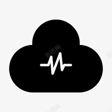 服务器云信号托管网络图标