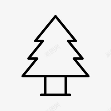 松树松树圣诞花园图标