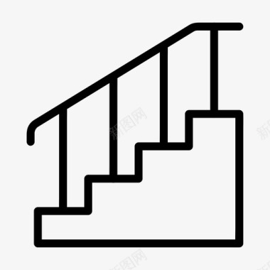 便利楼梯便利设施梯子图标