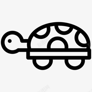 全民行动海龟爬行动物贝壳图标
