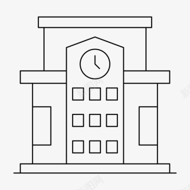 校园大学校园学院图标