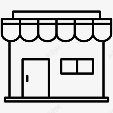 塔建筑商店市场建筑物和房屋图标