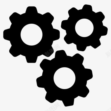 齿轮标志齿轮维护维修图标