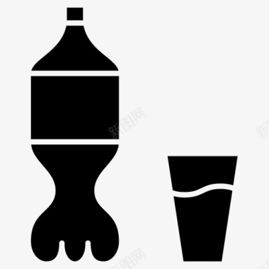 质感饮料瓶可乐饮料瓶子图标