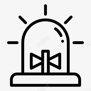 公共标识安全安全警报警报警报器图标