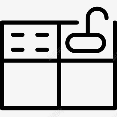 厨房厨房橱柜家具图标