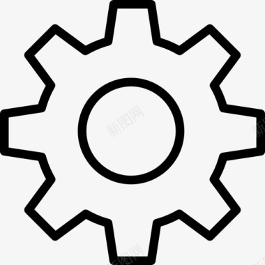 齿轮标志设置齿轮配置图标