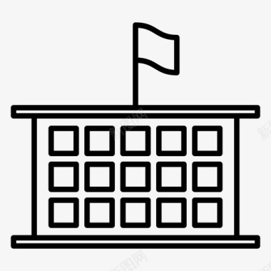 塔建筑学院学校大学图标