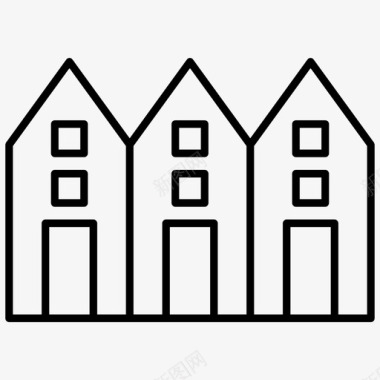 塔建筑建筑物房地产建筑物和房屋图标