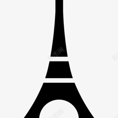国外旅游巴黎建筑埃菲尔铁塔图标