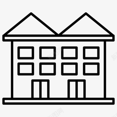 塔建筑建筑物房地产建筑物和房屋图标