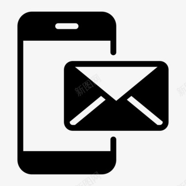 通信电话信息电子邮件智能手机图标