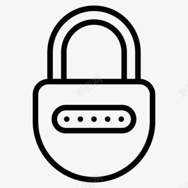 密码锁数码锁电子锁图标