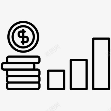 一起创业吧资金业务现金图标