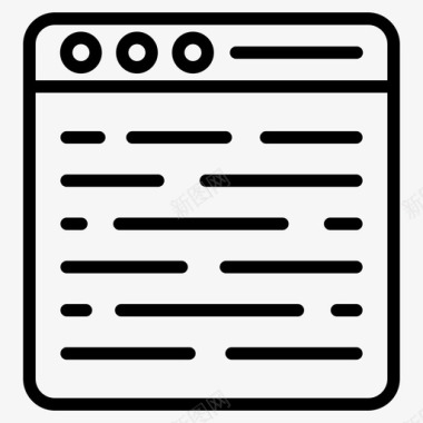 HTML代码网页编程html源代码图标