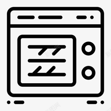 烘焙烤箱烘焙厨房图标