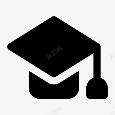 标志应用教育毕业帽子图标