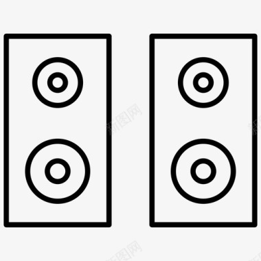 音乐扬声器音乐电脑配件图标