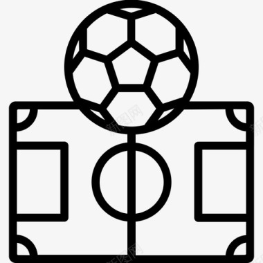 足球比赛会徽足球比赛运动图标