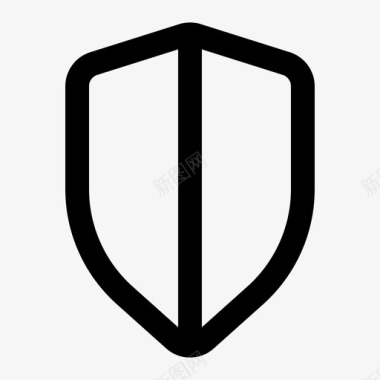 公共标识安全屏蔽防御保护图标