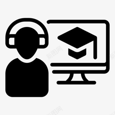 学习在线教育学习学校图标