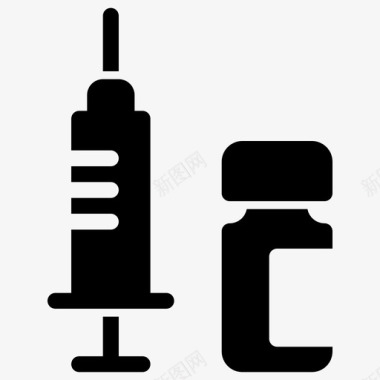 矢量药品注射保健药品图标