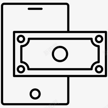 移动支付app移动支付现金智能手机图标