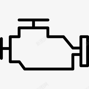 电动连发发动机汽车发动机汽车图标