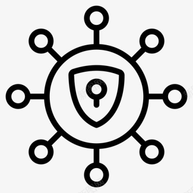 网络安全网络网络保护保护网络图标